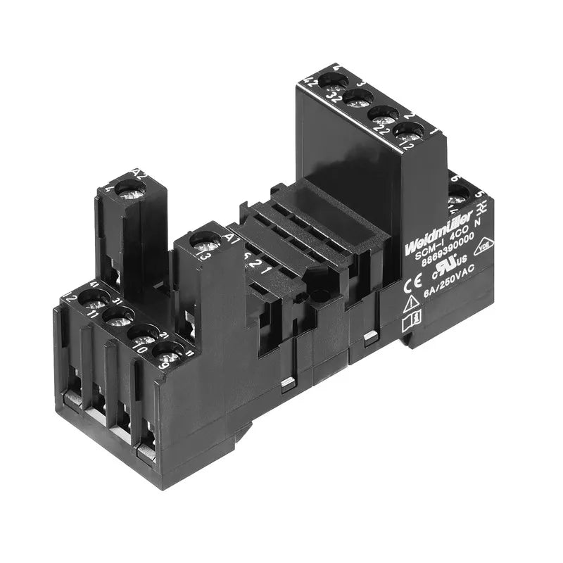 SCM-I 3CO N Base para relé RCM-I EMC de 3CO 3NA3NC 10A 300V