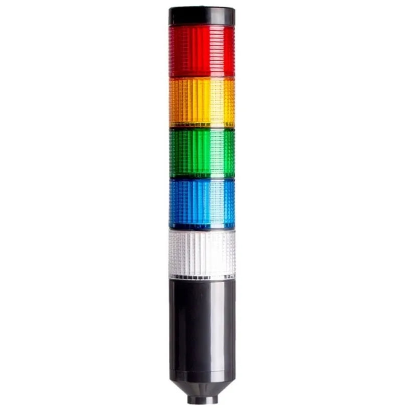 Torreta LED con montaje en poste 56mm Luz 24VCA/CD 5 Stack Color RYGBC