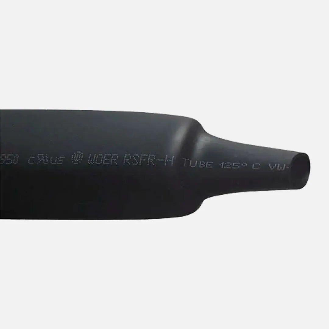 Tubo termocontráctil negro Contracción 2:1 100mm (4″)