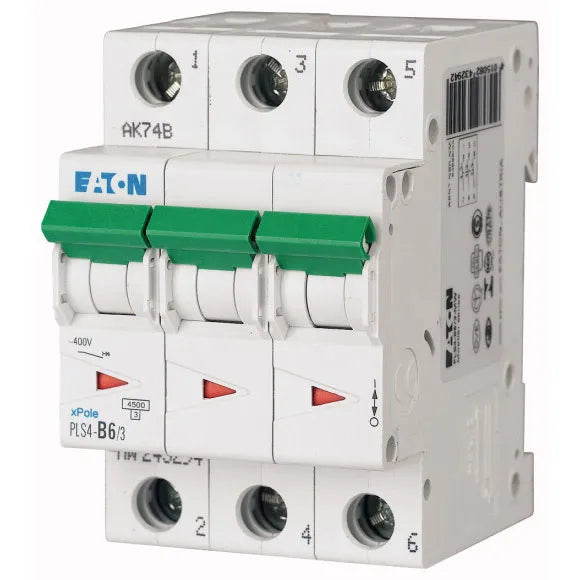 PLS4-B6/3-MW Xpole Interruptor termomagnético (ITM) 3P 6A 4.5kA Curva B