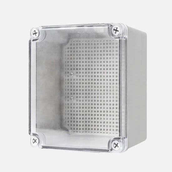 Caja de distribucion sobrep. p. trans. c/plat. 250HX150WX130Dmm Plastic PC IP67