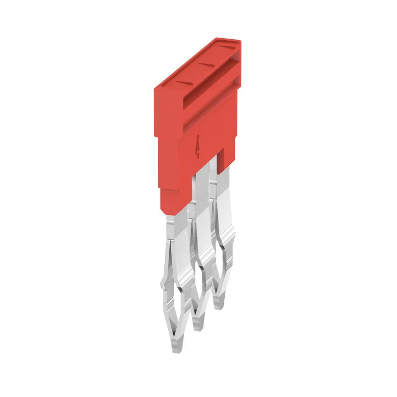 ZQV 4N/3 RD Puente enchufable rojo de 3 polos para la Serie-A de 4 mm²