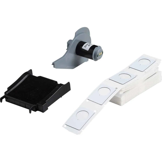 Etiqueta para botoneras de poliéster realzado 1.2Wx1.9Hin 100Pz Blanco
