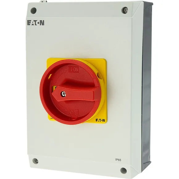 P3-63/I4/SVB Interruptor principal Maneta roja 3P 63A con caja IP65.
