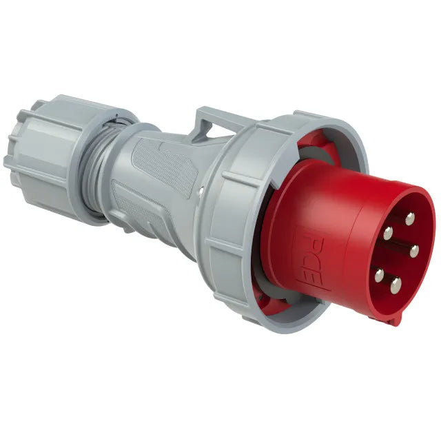 3653 Clavija aerea 3P+N+T 6H 63A 440V IP67 Rojo