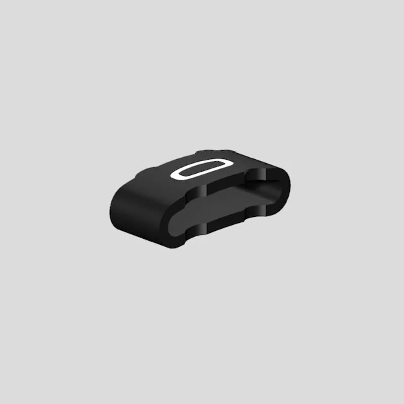 CLI M 2-4 SW/WS 0 CD Manguitos para soportes identificadores -0- Negro 500Pz