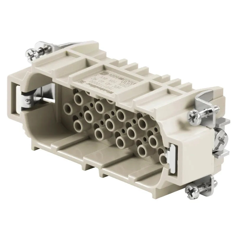 HDC HD 40 MC Inserto macho para señales C/Crimpada 40P+PE 10A 250V Grupo 6