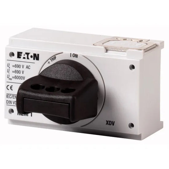 NZM1-XDV Maneta giratoria montaje en interruptor color negro-gris Tamaño 1