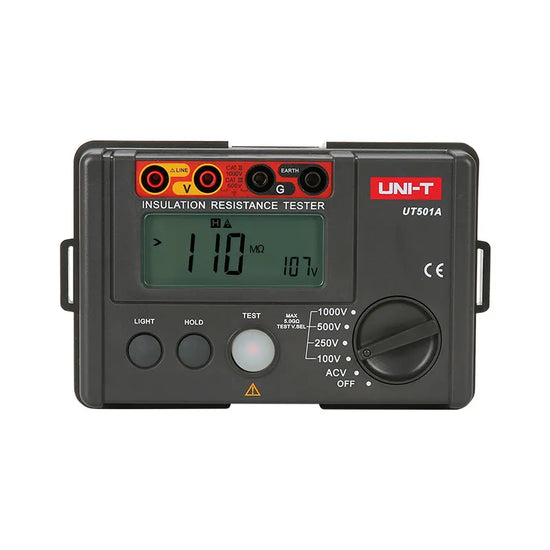 Probador de resistencia de aislamiento 1000V, 5G?, 750V AC.