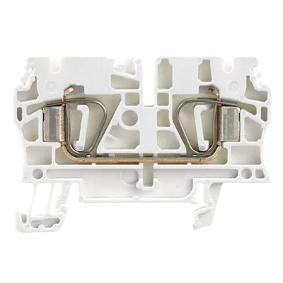 ZDU 4 WS Clema de paso 2 conexiones 4mm² 26-10AWG 32A 800VCA Blanco