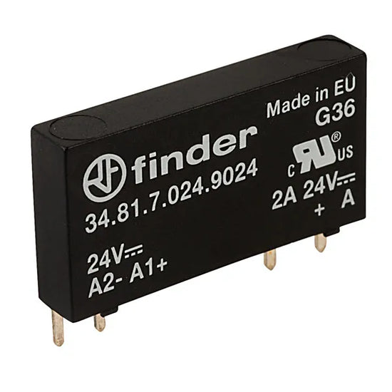 Relevador de estado solido ultra delgado 1NA 4 pines 6A Input 24VCD Output 24VCD
