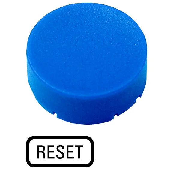 M22-XDH-B-GB14 RMQ-Titan Placa para Botón Diseño-Saliente color Azul -RESET-