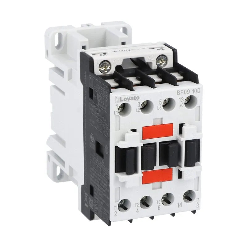Contactor trifásico 9A 24VDC + contacto aux. 1 NA montaje riel DIN IP20