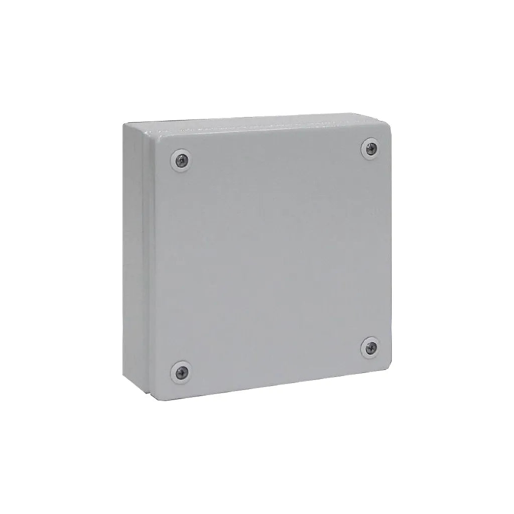 KL Caja de bornes de chapa de acero 200Hx200Wx80Dmm IP66 RAL7035 Sin placa.Mont