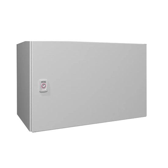 AX Gabinete mural de chapa de acero 1P 380Hx600Wx350Dmm RAL7035 IP66 NEMA 4