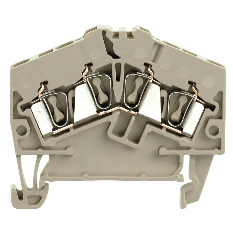 ZDU 2.5-2/4AN Clema Roof de paso 4 conexiones 2.5mm² 26-12AWG 24A 800VCA Beige