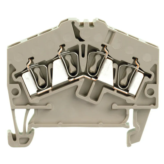 ZDU 2.5-2/4AN Clema Roof de paso 4 conexiones 2.5mm² 26-12AWG 24A 800VCA Beige