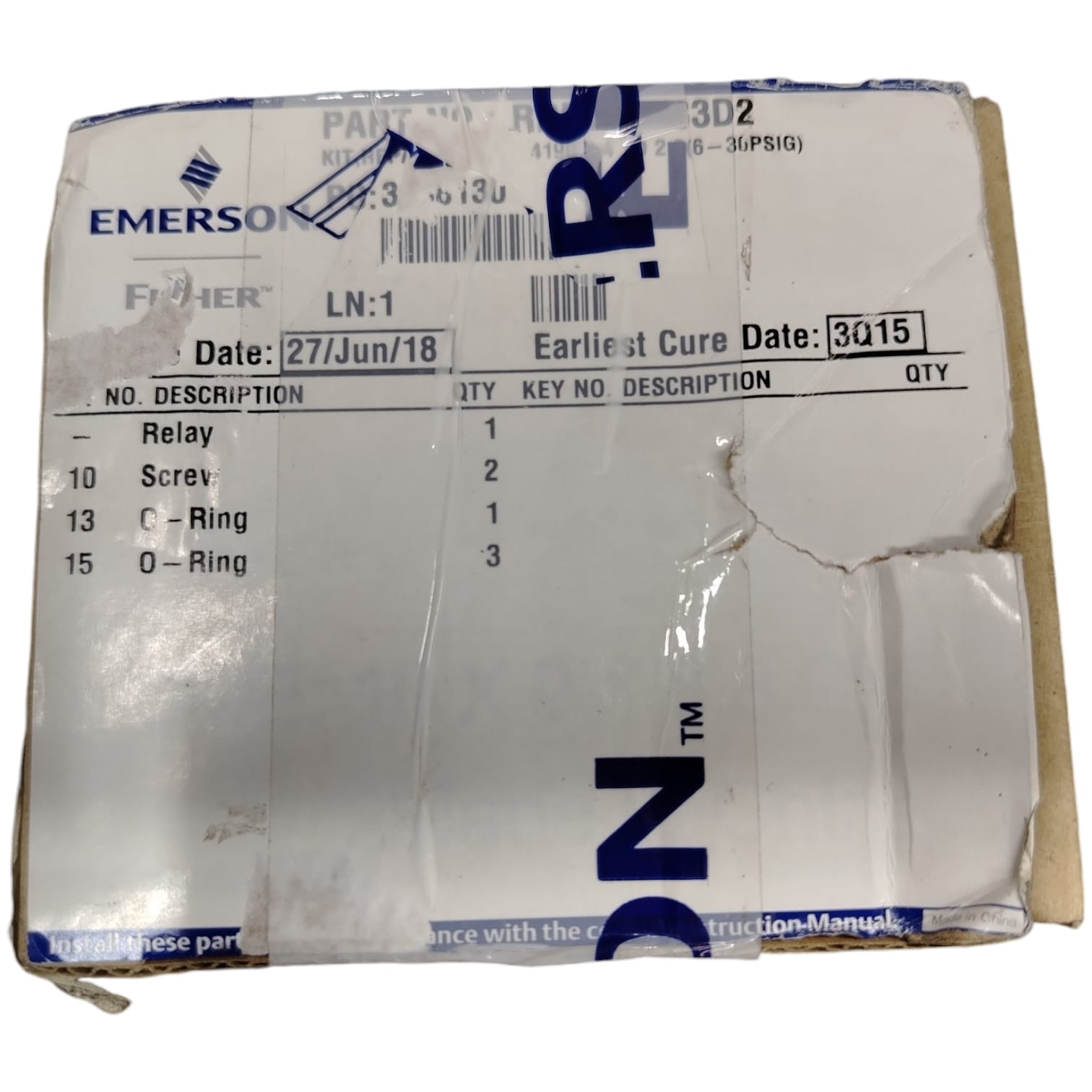 Emerson RRELAYX83D2 Kit