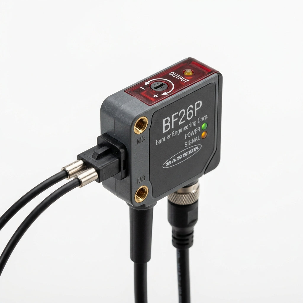 Banner Engineering Bf26p cable de fibra óptica