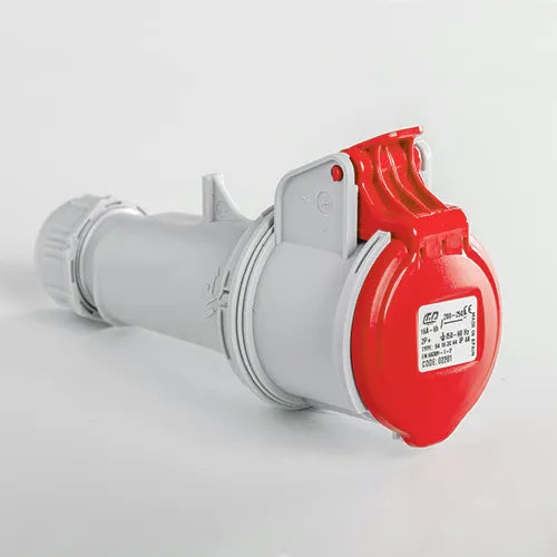Base aérea 16A 2P+T 400VCA 9h Rojo IP44
