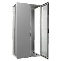 VX25 Armario de chapa de acero 2000Hx1000Wx600Dmm 2 Puertas IP55 NEMA 12 RAL7035