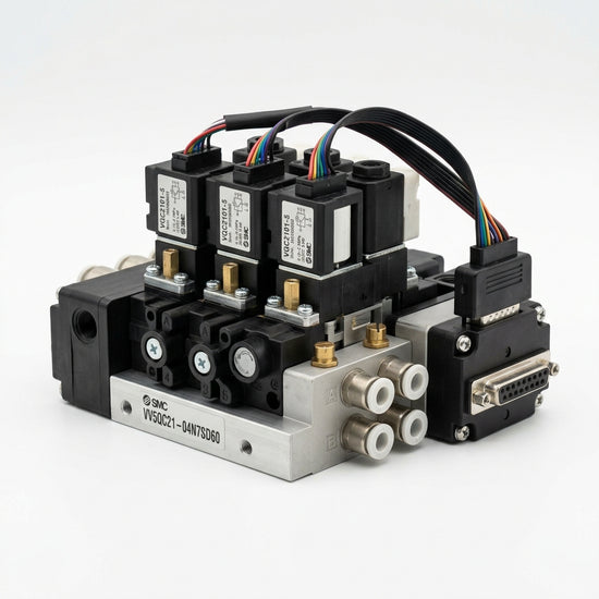 Smc Vv5qc21 04n7sd60 manifold base tipo plug-in