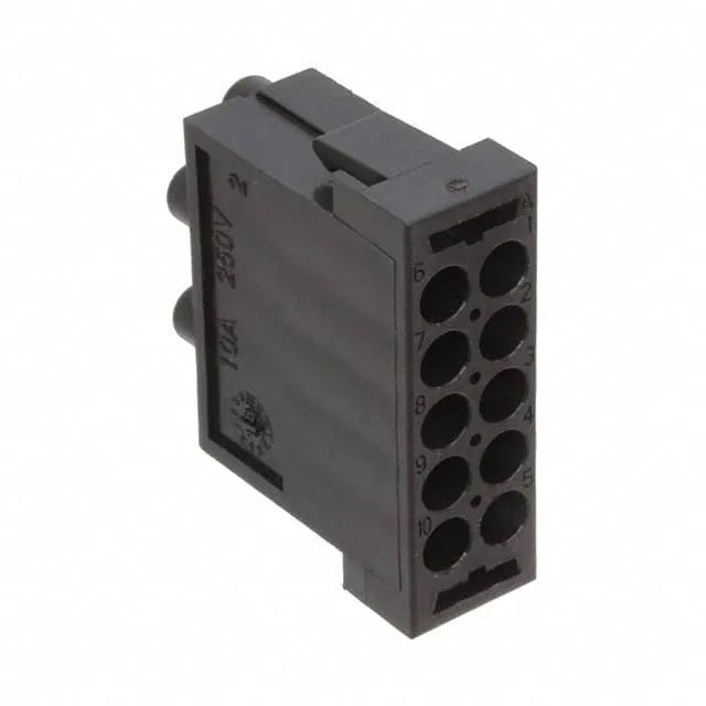 HDC-CM-10SCM Inserto macho Negro Conexión crimpada 10P 250V