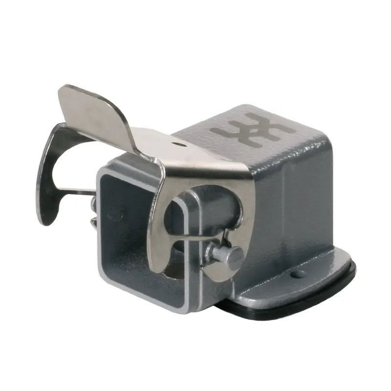 HDC 04A AWLU Base abierta acodada para insertos de 4P 1Gancho Grupo 1 IP65