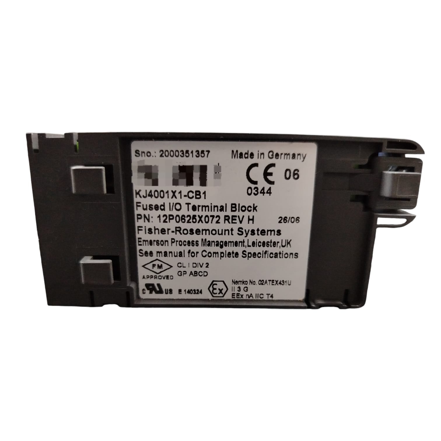 Emerson KJ4001X1-CB1 Bloque de terminales
