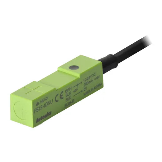 PS12-4DNU Sensor inductivo rectangular 12mm SN 4mm 3H 24VCD NPN NA D/superior