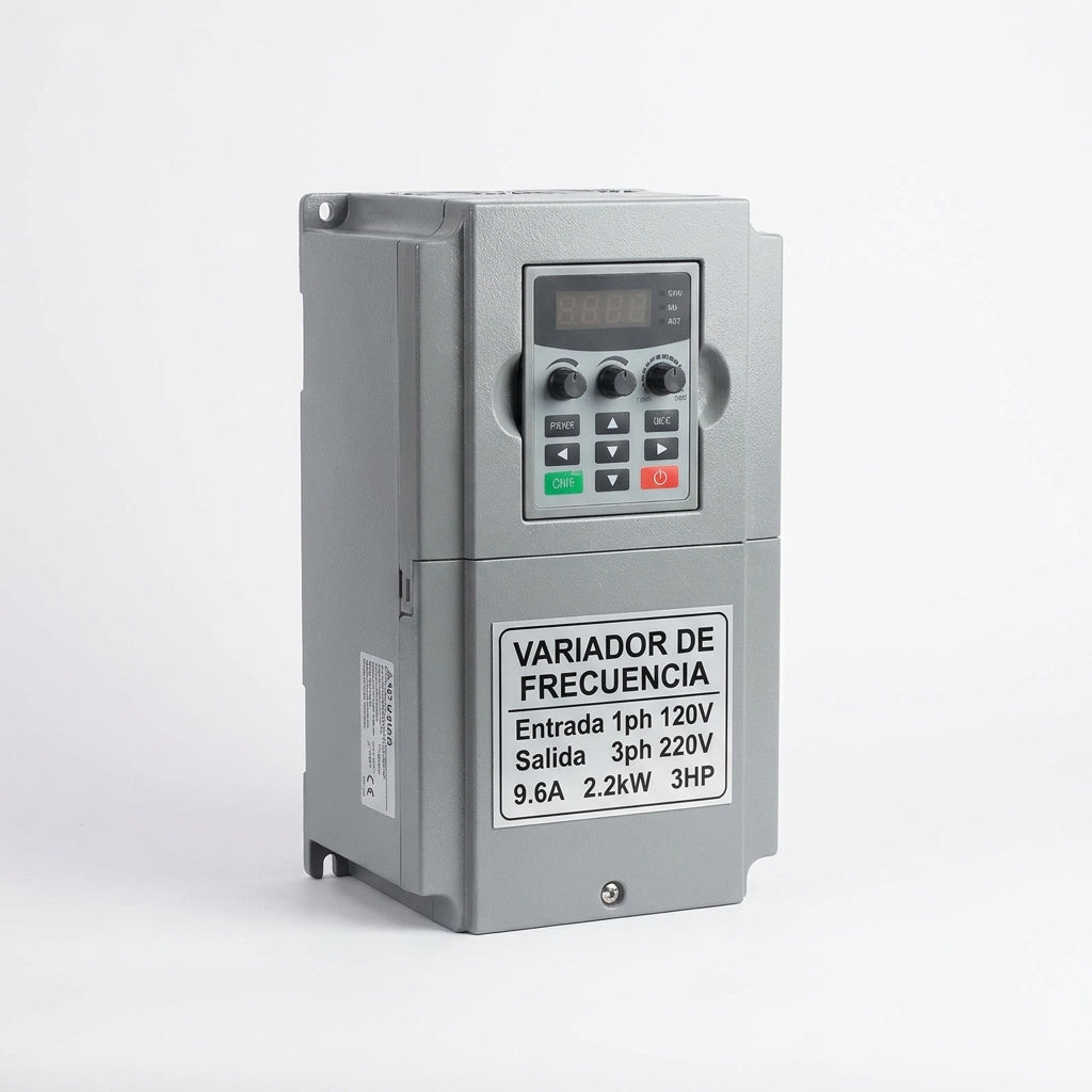Variador de frecuencia Entrada 1ph 120V Salida 3ph 220V 9.6A 2.2kW 3HP