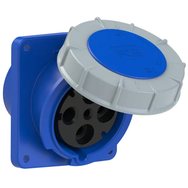 2855 Base empotrar 3P+T 9H 125A 230V IP67 Azul