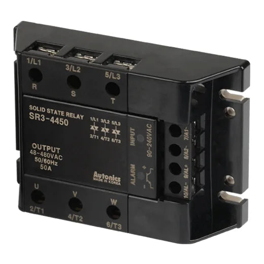 SR3-4450 SSR trifásico 50A Input 90-240VCA Output 48-480VCA cruce por cero