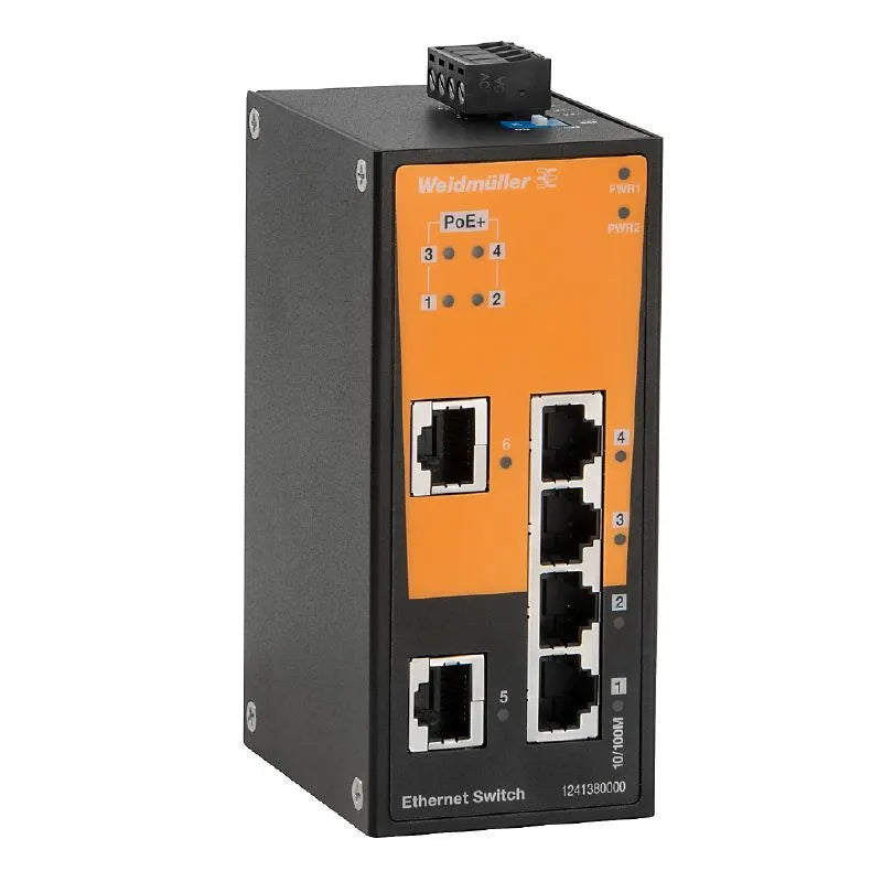 IE-SW-BL06-2TX-4PoE FastEthernet Switch no gestionad 2xRJ45 4xRJ45 PoE+ -10~60°C
