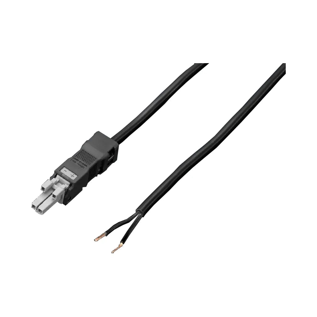 SZ Cable de alimentación de 2 polos 3 metros negro ENEC 24VCD 5pz