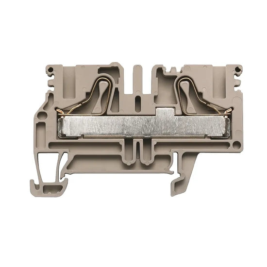 PDU 6/10 Clema Push-in 2 conexiones 1.5mm² 16-8AWG 57A 800VCA Beige Oscuro