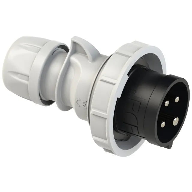 5605 Clavija aerea 3P+T 7H 32A 500V IP67 Negro