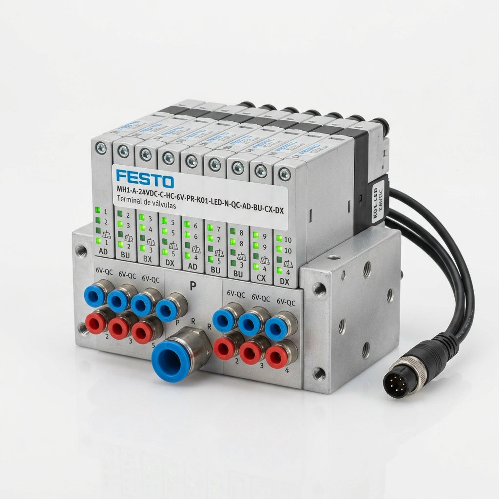 FESTO MH1-A-24VDC-C-HC-6V-PR-K01-LED-N-QC-AD-BU-CX-DX