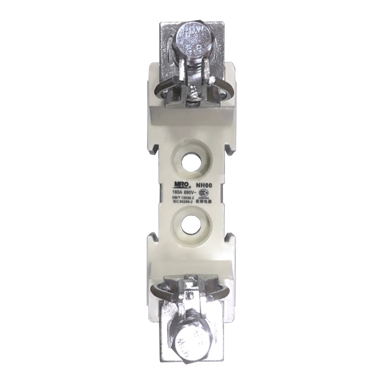Base portafusible unipolar DIN 00/000 160A 690VAC Montaje platina