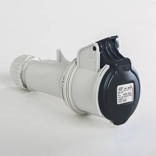 Base aérea 16A 2P+T 500VCA 7h Negro IP44