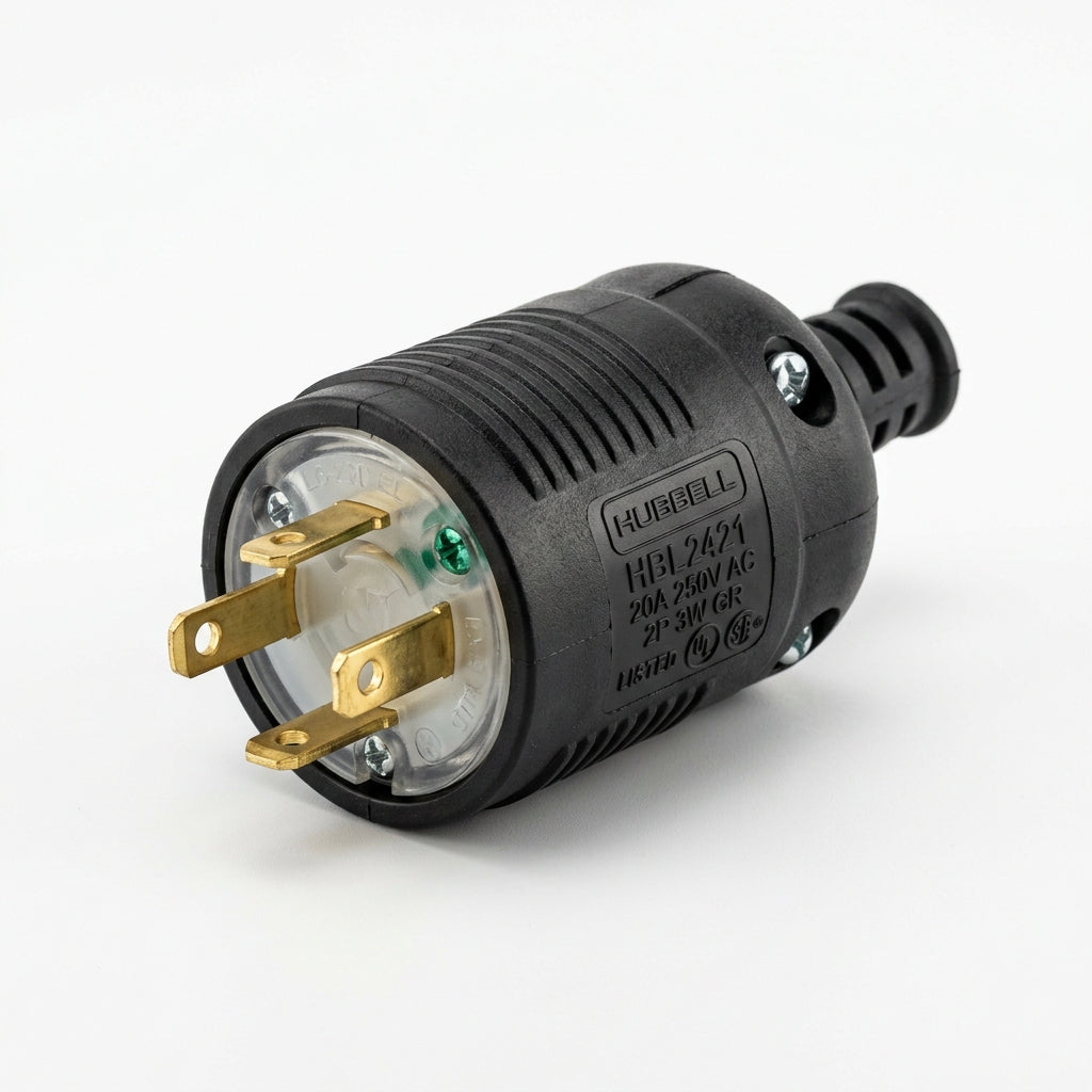 Hubbell HBL2421 enchufe de bloqueo