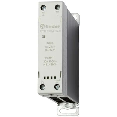 SSR monofásico con disipador 30A Input 4-32VCD Output 48-480VCA Cruce por cero