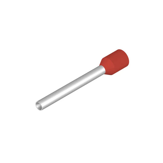 H1,5/24 R Terminal tipo ferrul aislado 24L 1.5mm² 16AWG W-Rojo 500PZ
