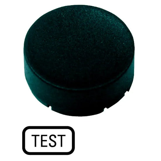 M22-XDH-S-GB9 RMQ-Titan Placa para Botón Diseño-Saliente color Negro -TEST-