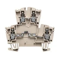 WDK 2.5 1D Clema con protección de polaridad 2.5mm² 26-12AWG 20A 300VCA Beige