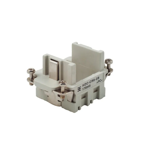 HDC-CR6-2B GR Marcos de módulo hembra para 2 módulos Color gris