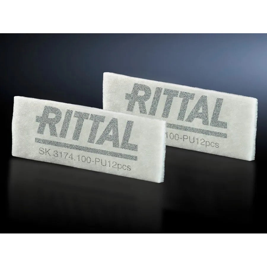 SK Esteras filtrantes de repuesto Fibra química 95Hx264Wx17Dmm 12 piezas