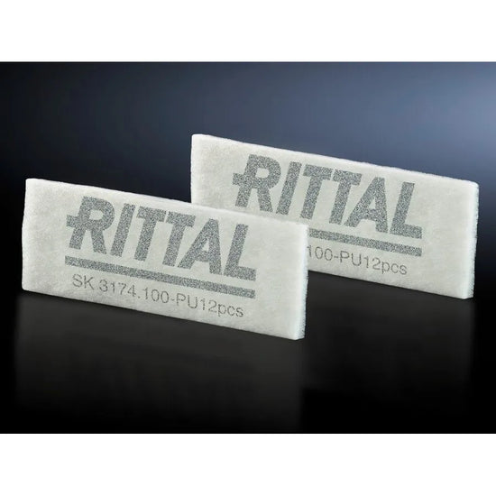 SK Esteras filtrantes de repuesto Fibra química 95Hx264Wx17Dmm 12 piezas