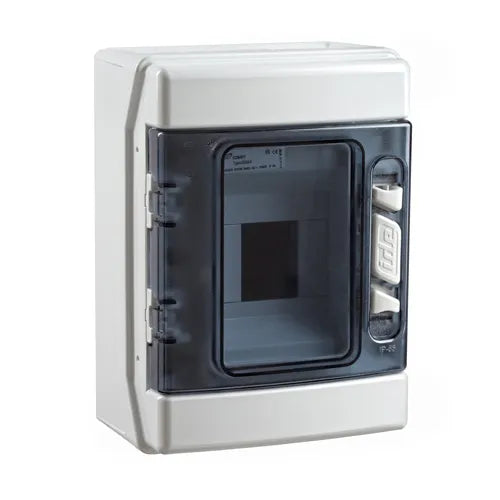 12901 Ecology Caja de distribución Sobreponer 4M 231Hx166Wx113Dmm IP65 V/Transp