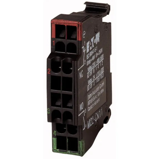 M22-CK11 RMQ-Titan Modulo de contacto 1NC+1NA Montaje Frontal Conexión cage-clam